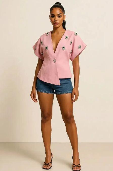 Raven Top- Pink