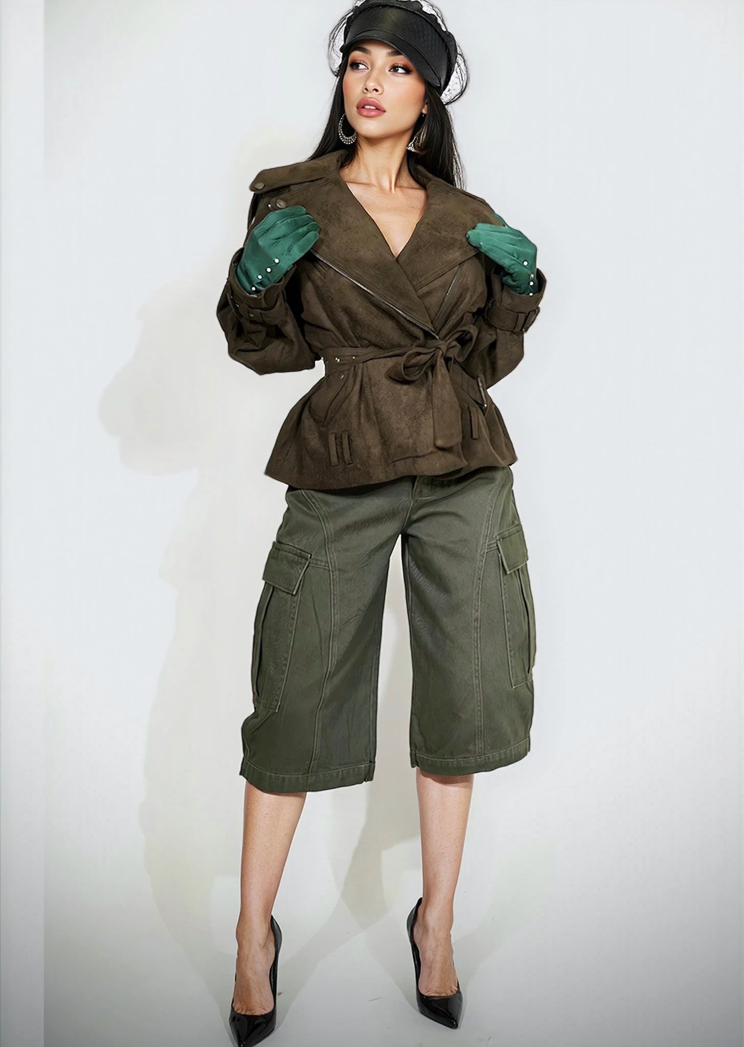 SOHO CHIC JACKET OLIVE GREEN