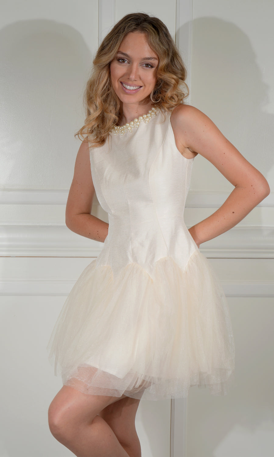 Brianna Dress-Off White