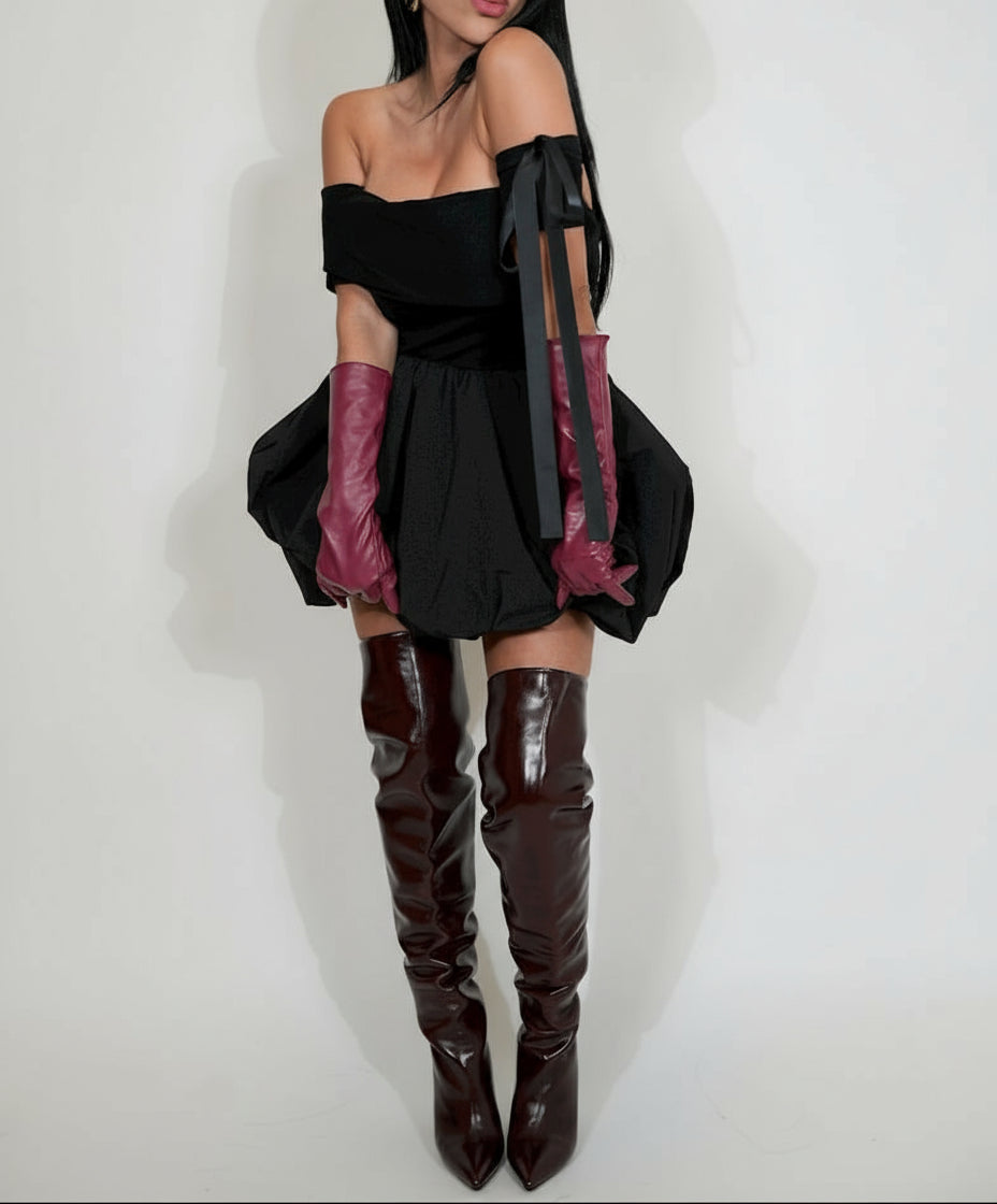 Royal Mini Dress-Black