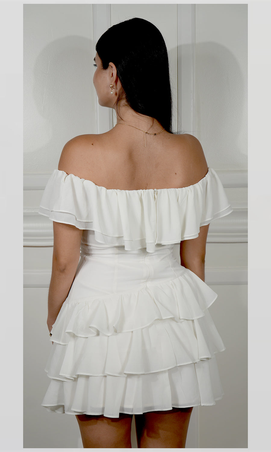 Always Sweet Mini Dress-White