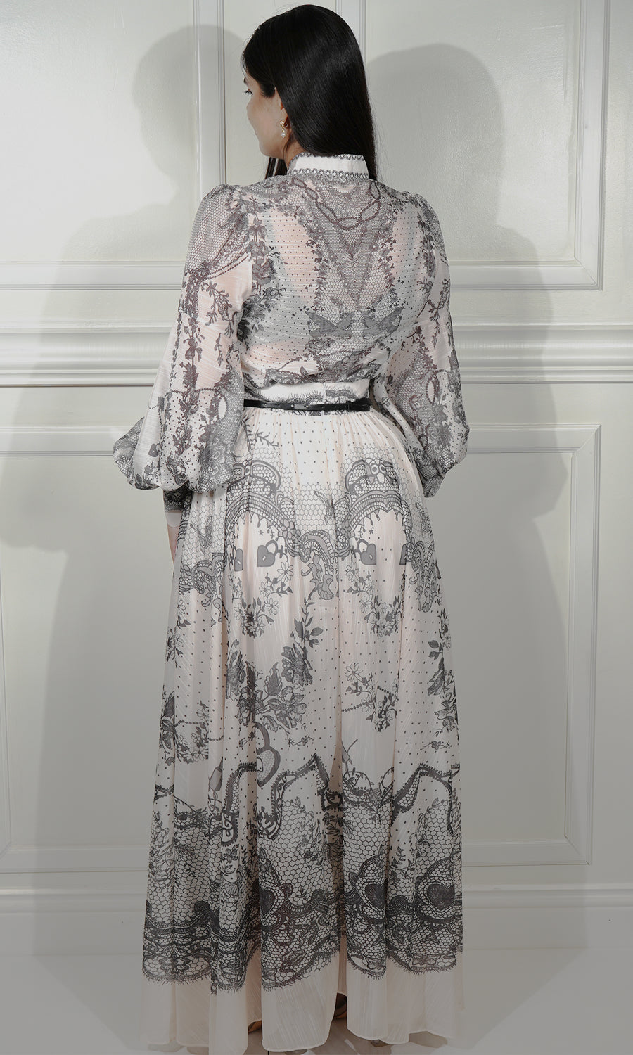 Divine-Skirt Set-White Floral