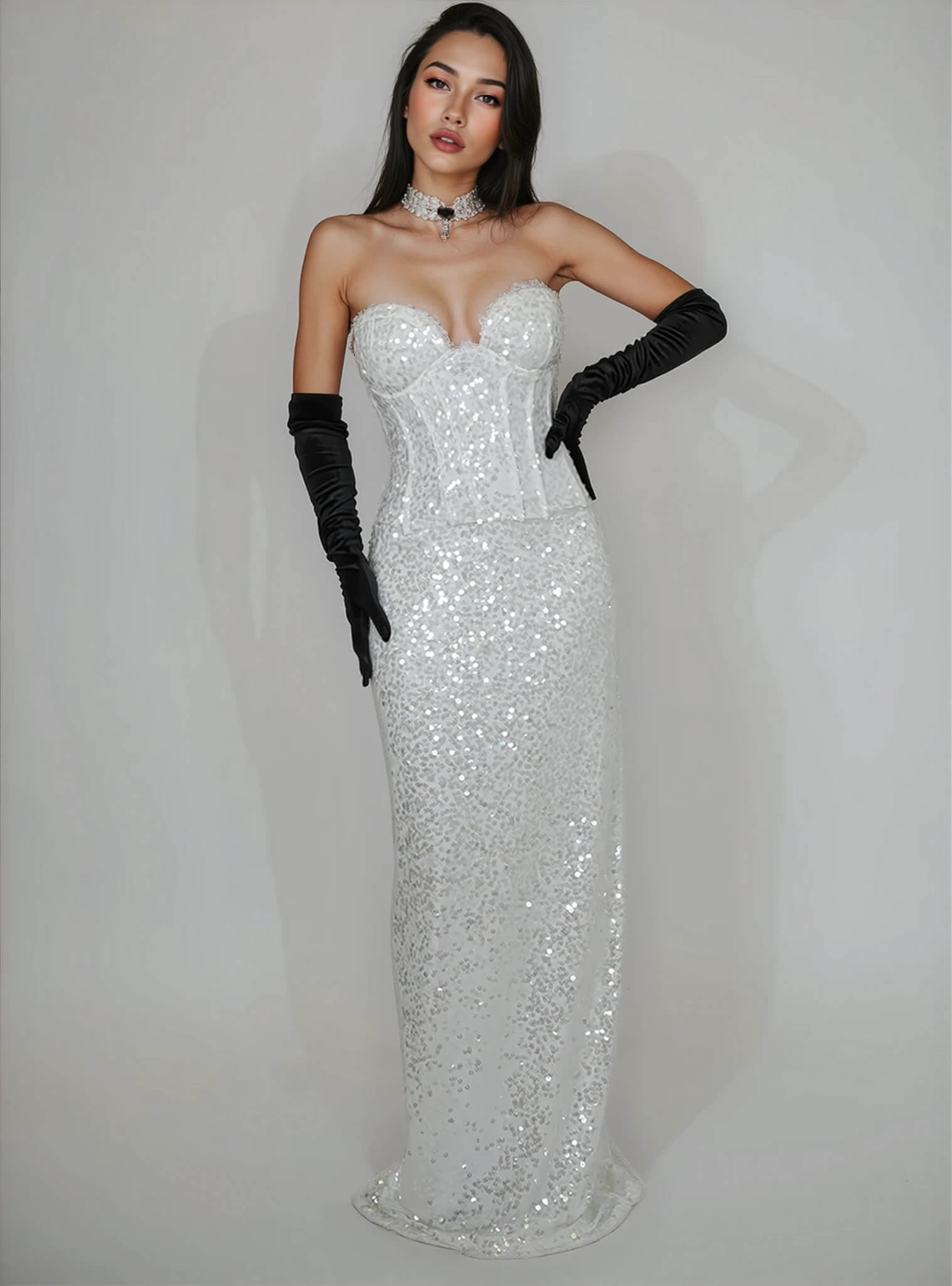 REBECCA SEQUIN DRESS