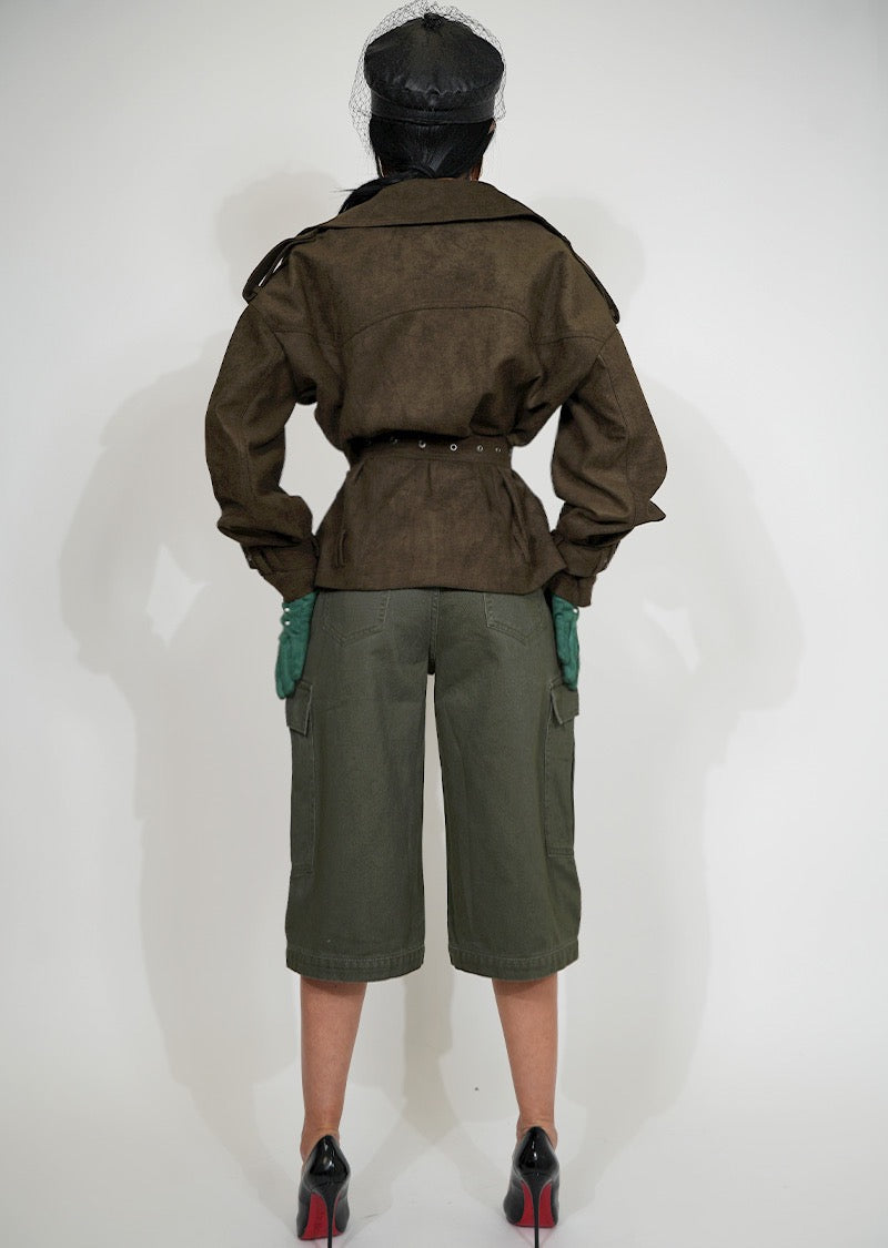 SOHO CHIC JACKET OLIVE GREEN