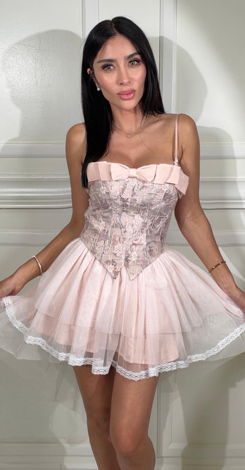 Darling Corset Set-Light Pink