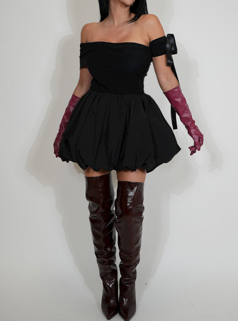 Royal Mini Dress-Black